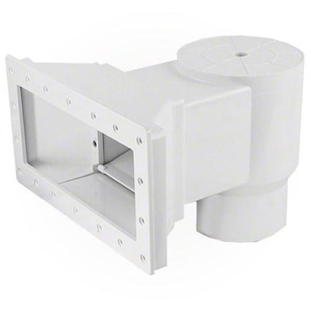 Hands On 1.5 in. Flo-Pro II Long Throat with Return Wide-Mouth Above-Ground Skimmer, White HA2634849